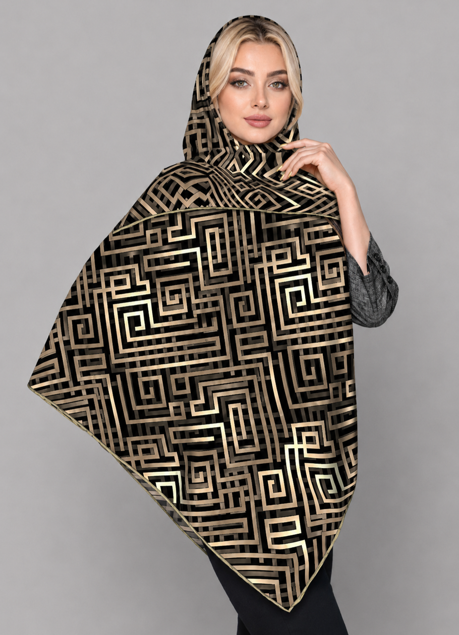 روسری نخی قواره ۱۳۰ سیما رو کد H309