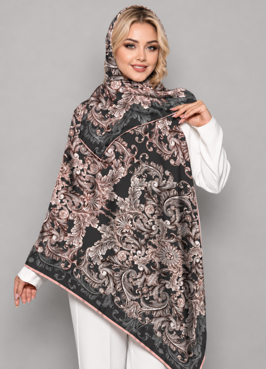 روسری نخی قواره ۱۳۰ سیما رو کد P3183-5