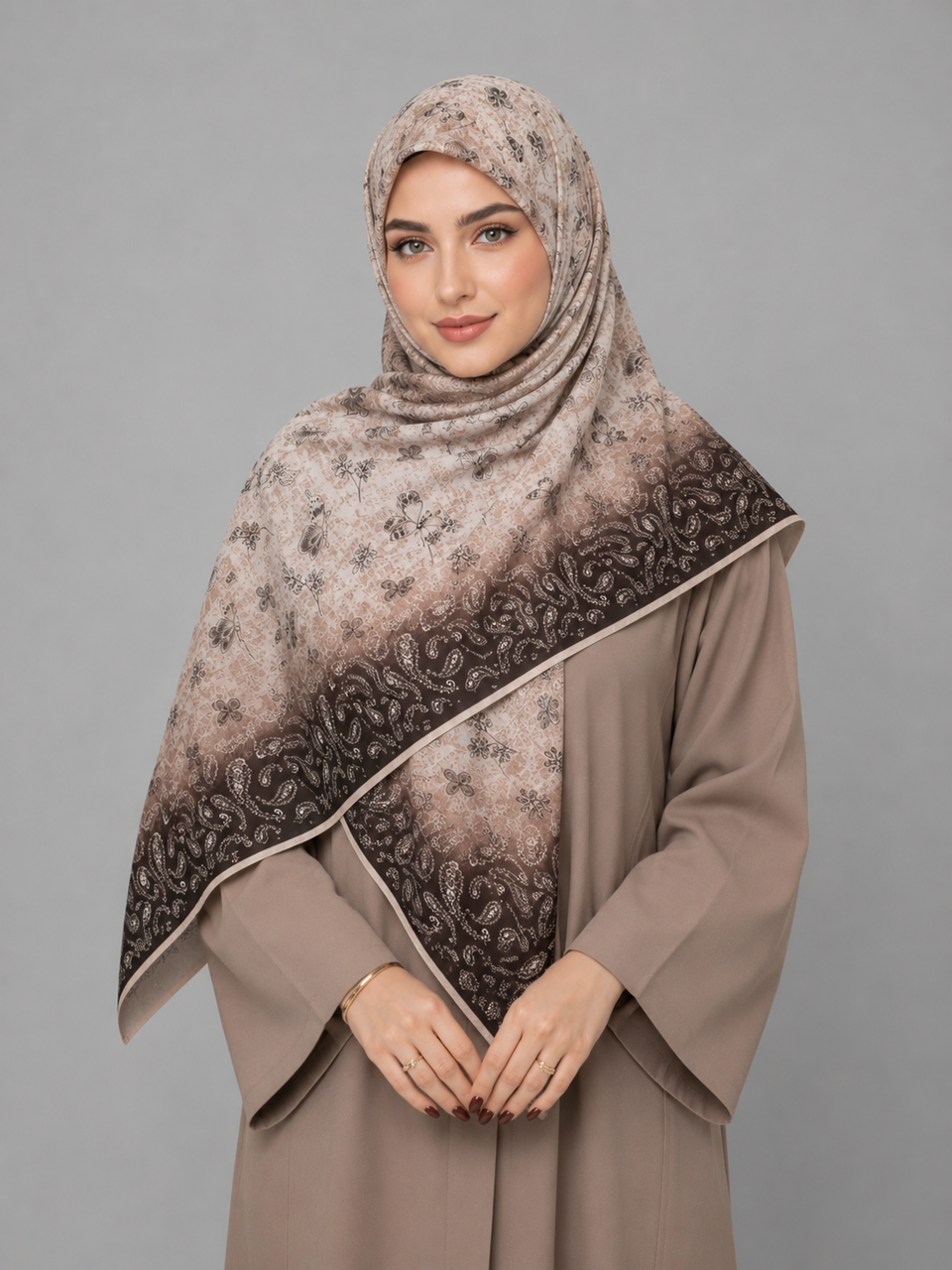 روسری نخی قواره ۱۲۰ کد D253