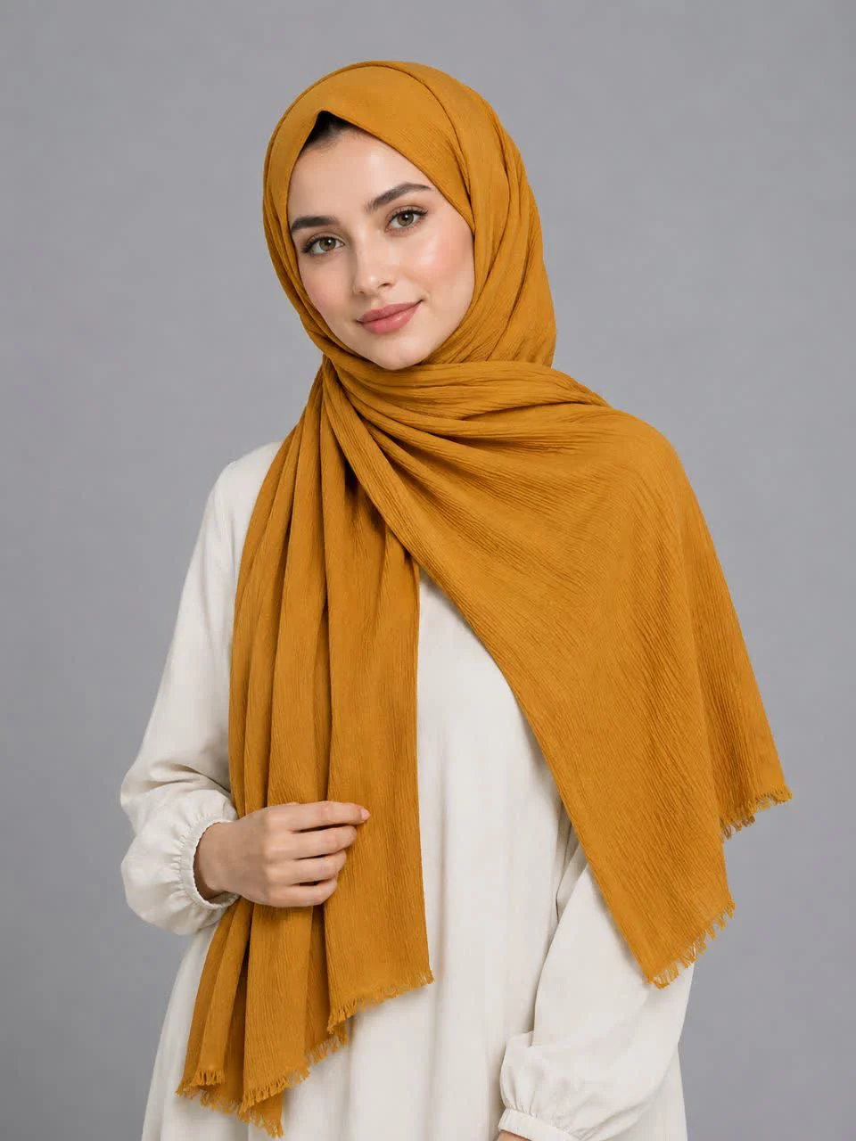 شال پلیسه منگوله دار کد ۱۱۵