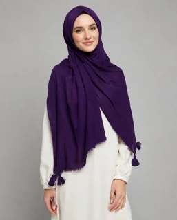 شال پلیسه منگوله دار کد ۱۱۶