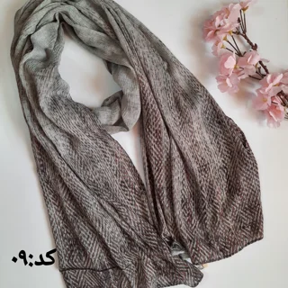 شال پلیسه لمه دار منگوله دار کد A۰۹