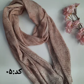 شال پلیسه لمه دار منگوله دار کد A۰۵